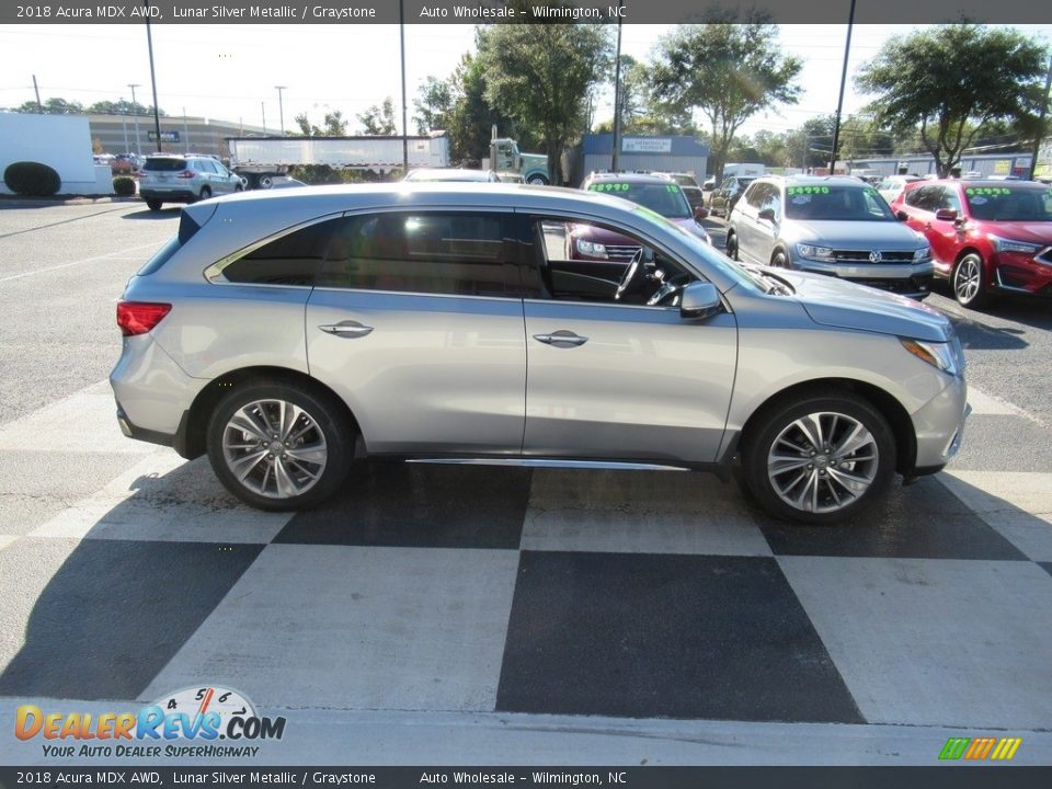 2018 Acura MDX AWD Lunar Silver Metallic / Graystone Photo #3