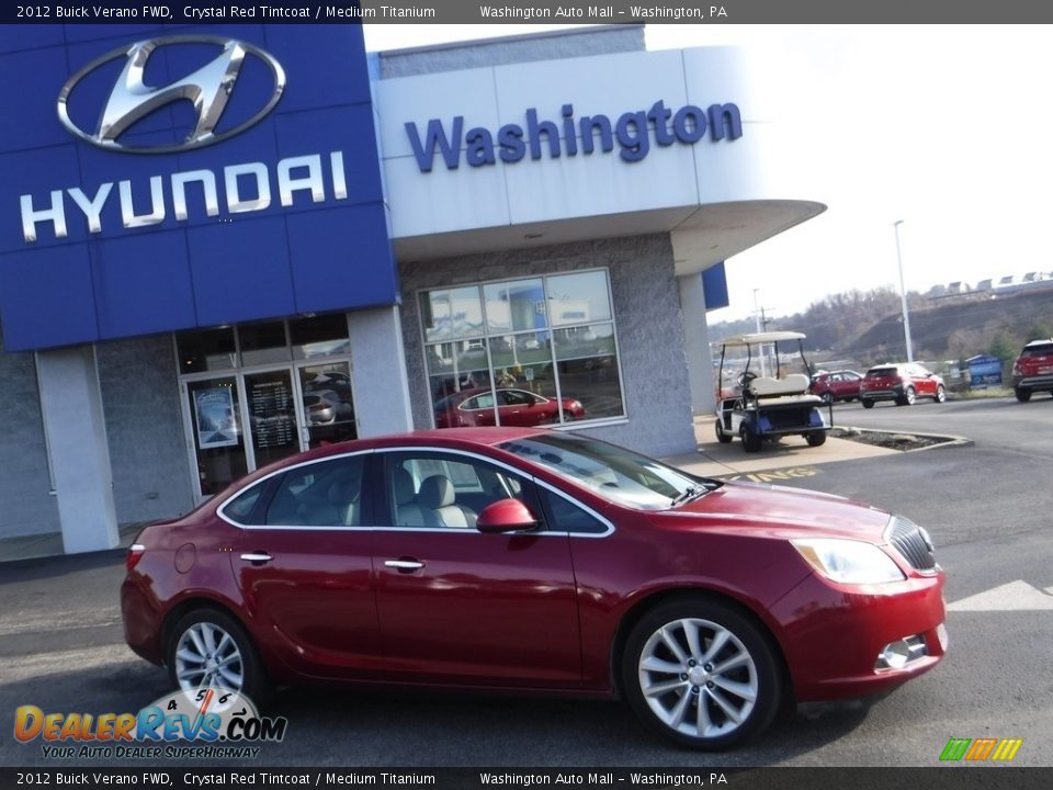 2012 Buick Verano FWD Crystal Red Tintcoat / Medium Titanium Photo #2