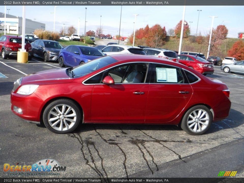 2012 Buick Verano FWD Crystal Red Tintcoat / Medium Titanium Photo #6