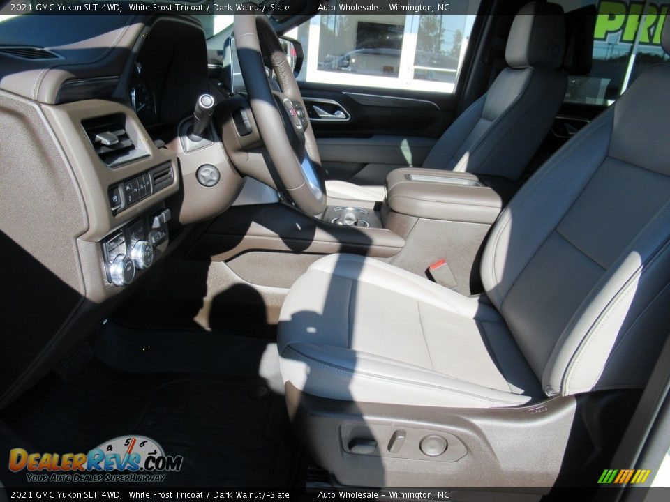 2021 GMC Yukon SLT 4WD White Frost Tricoat / Dark Walnut/­Slate Photo #11