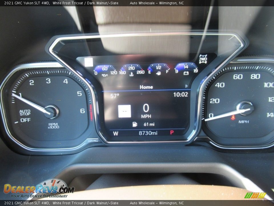 2021 GMC Yukon SLT 4WD White Frost Tricoat / Dark Walnut/­Slate Photo #16