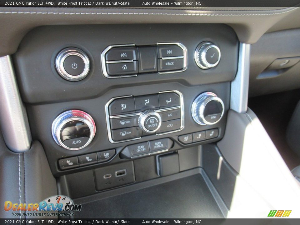 2021 GMC Yukon SLT 4WD White Frost Tricoat / Dark Walnut/­Slate Photo #19