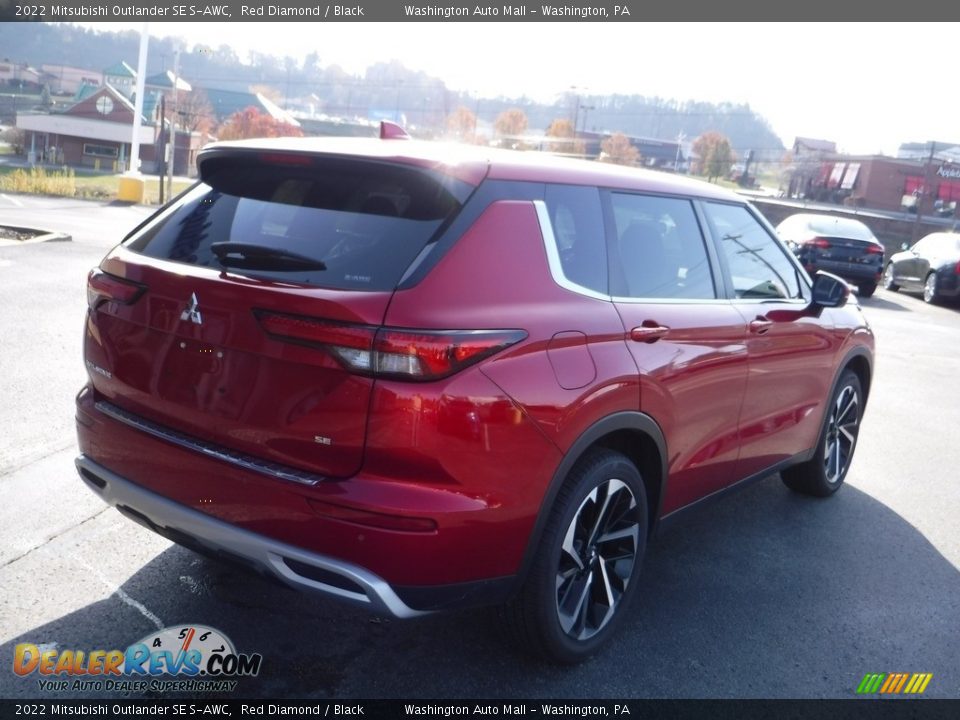 2022 Mitsubishi Outlander SE S-AWC Red Diamond / Black Photo #9