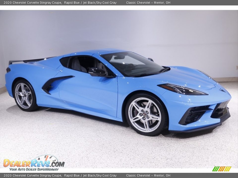 Rapid Blue 2020 Chevrolet Corvette Stingray Coupe Photo #2