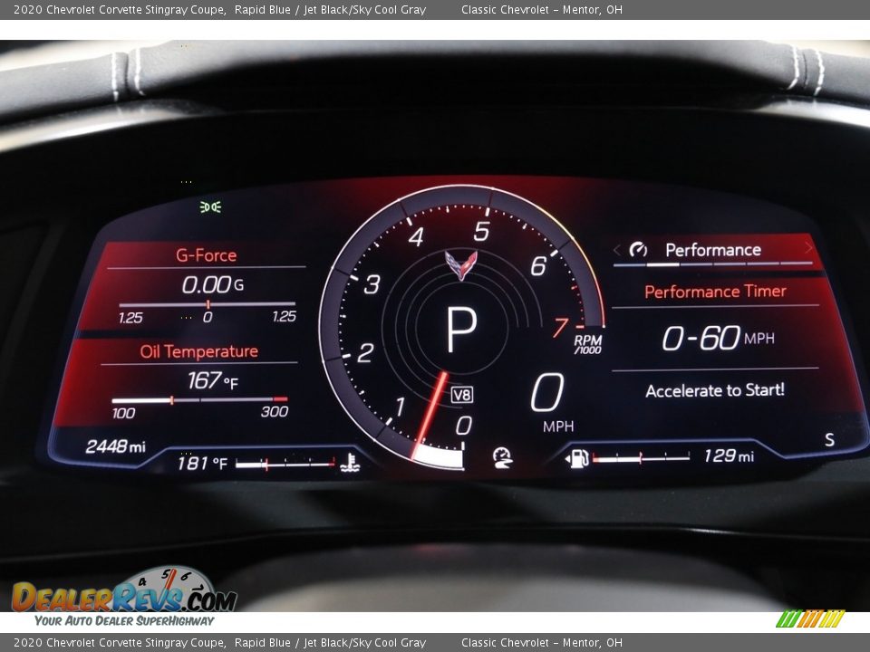 2020 Chevrolet Corvette Stingray Coupe Gauges Photo #9