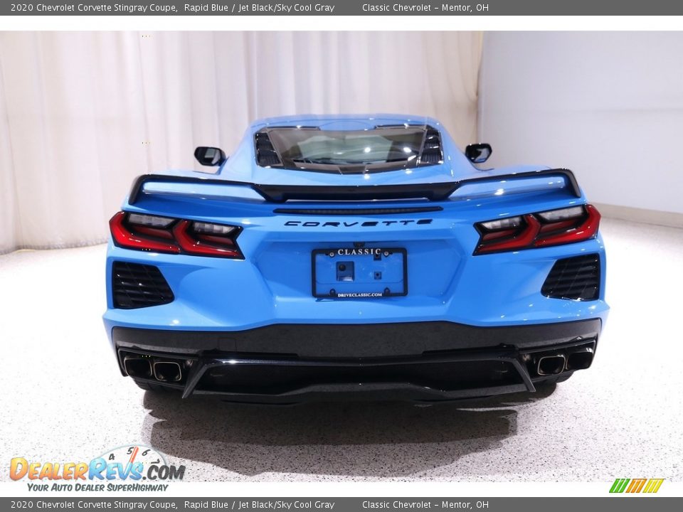 2020 Chevrolet Corvette Stingray Coupe Rapid Blue / Jet Black/Sky Cool Gray Photo #20