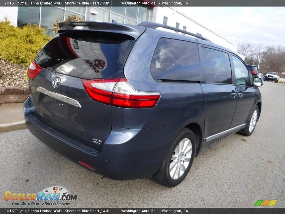 2016 Toyota Sienna Limited AWD Shoreline Blue Pearl / Ash Photo #19