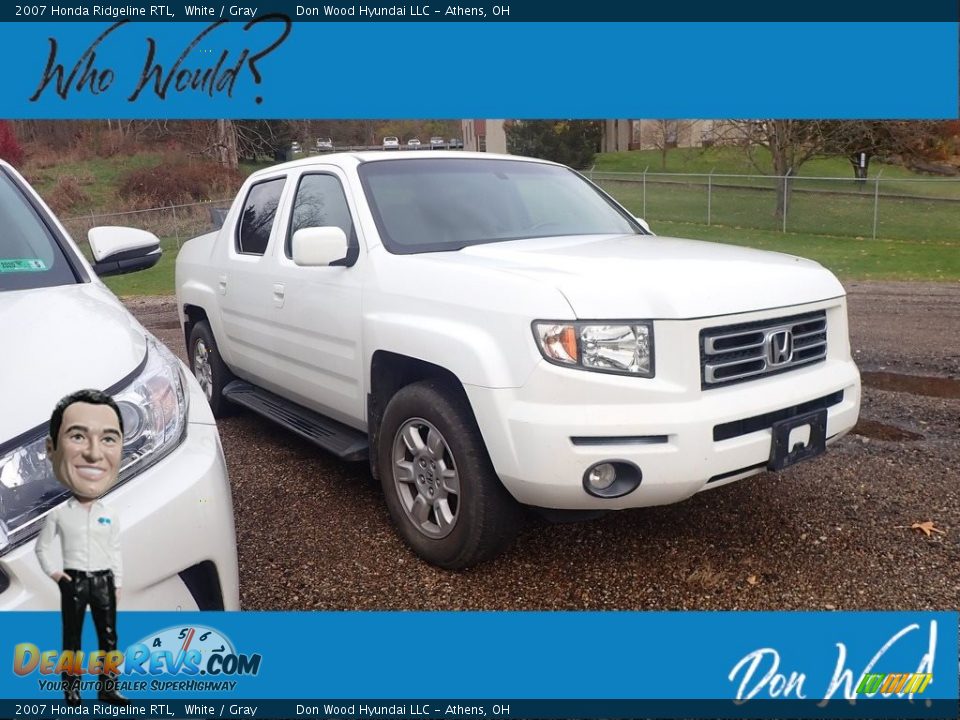 2007 Honda Ridgeline RTL White / Gray Photo #1