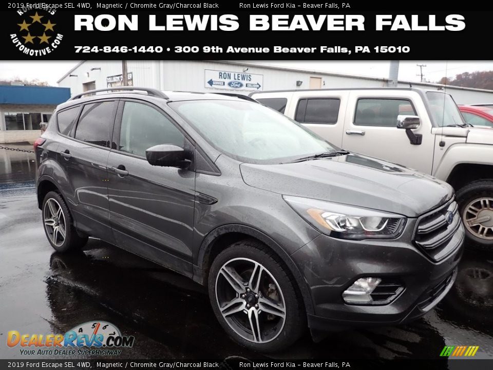 2019 Ford Escape SEL 4WD Magnetic / Chromite Gray/Charcoal Black Photo #1