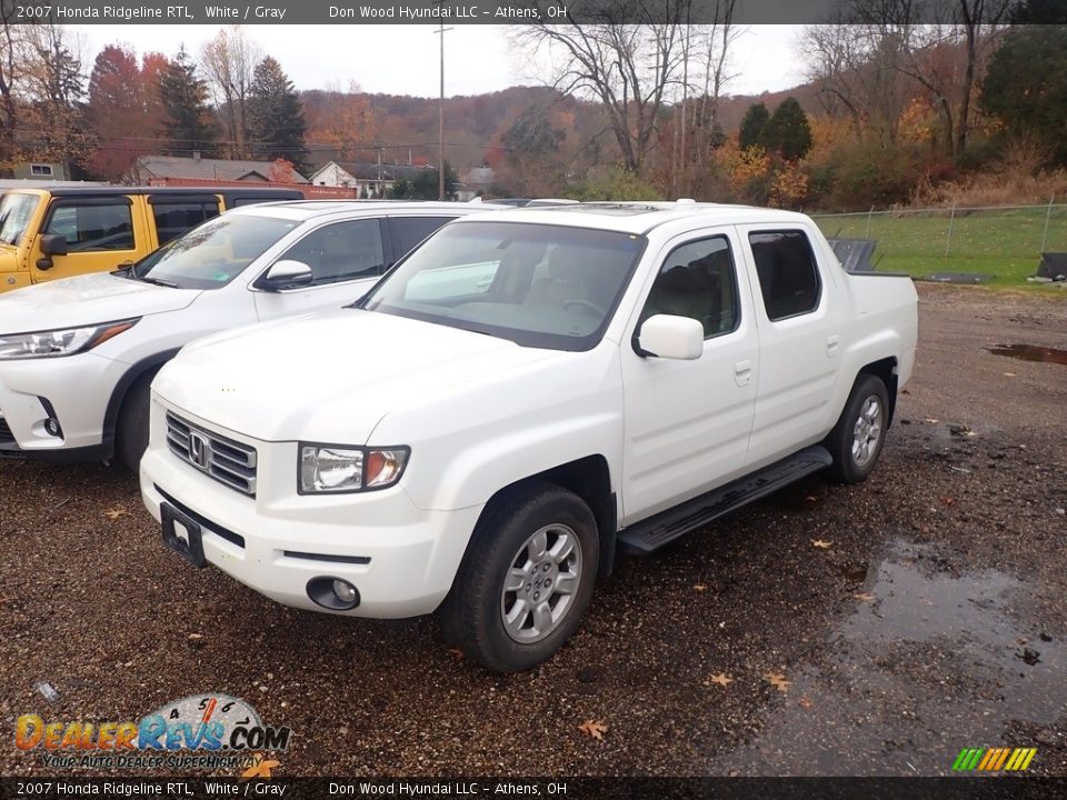 2007 Honda Ridgeline RTL White / Gray Photo #7
