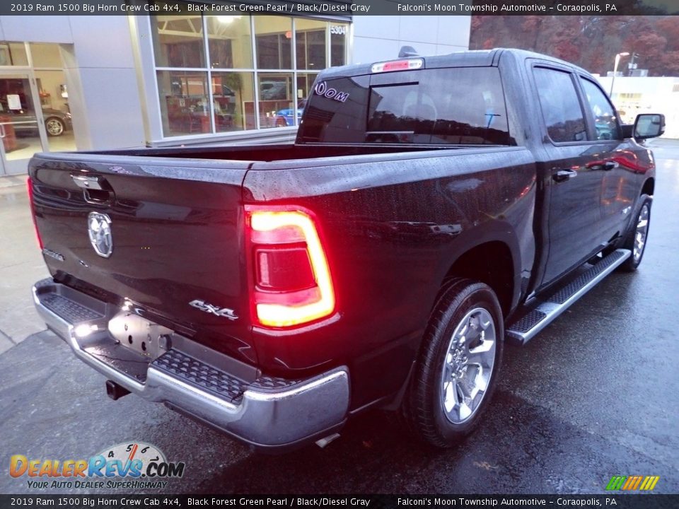 2019 Ram 1500 Big Horn Crew Cab 4x4 Black Forest Green Pearl / Black/Diesel Gray Photo #2