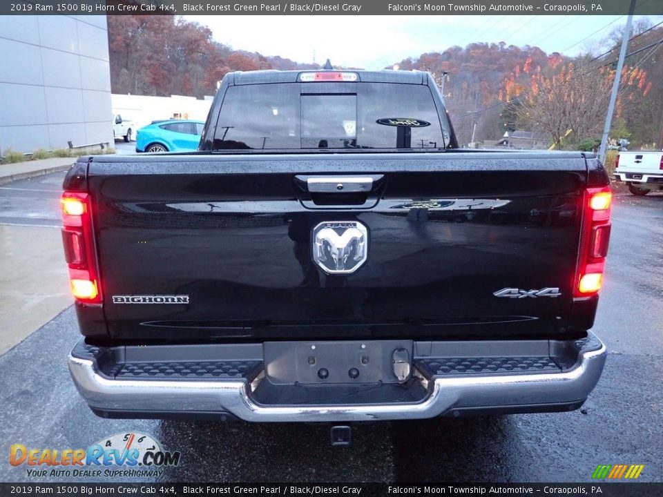 2019 Ram 1500 Big Horn Crew Cab 4x4 Black Forest Green Pearl / Black/Diesel Gray Photo #3