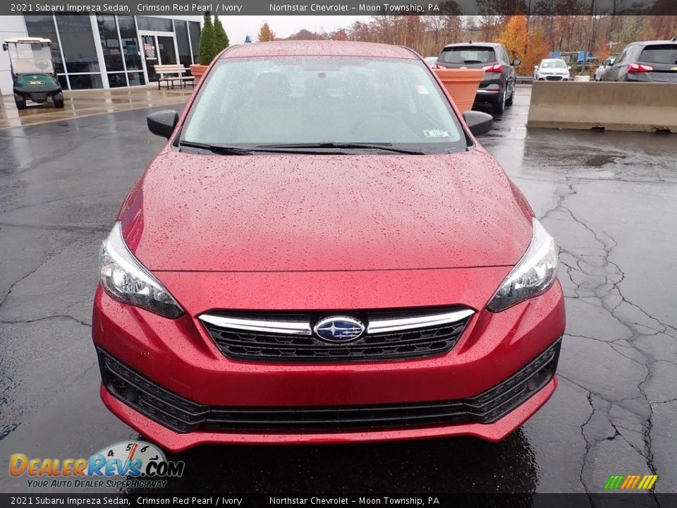 2021 Subaru Impreza Sedan Crimson Red Pearl / Ivory Photo #13