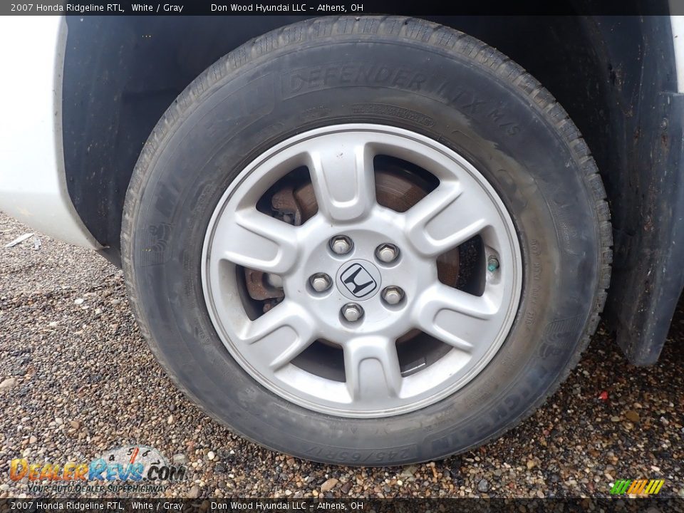 2007 Honda Ridgeline RTL White / Gray Photo #14