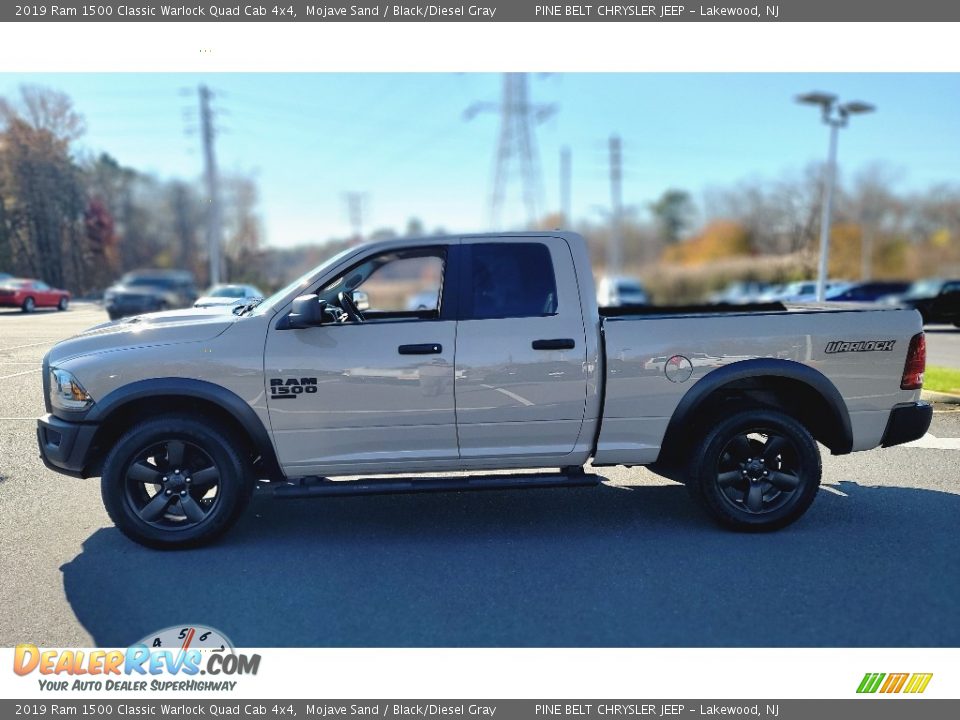 2019 Ram 1500 Classic Warlock Quad Cab 4x4 Mojave Sand / Black/Diesel Gray Photo #13