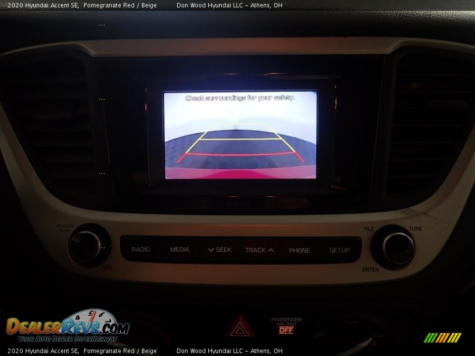 2020 Hyundai Accent SE Pomegranate Red / Beige Photo #2