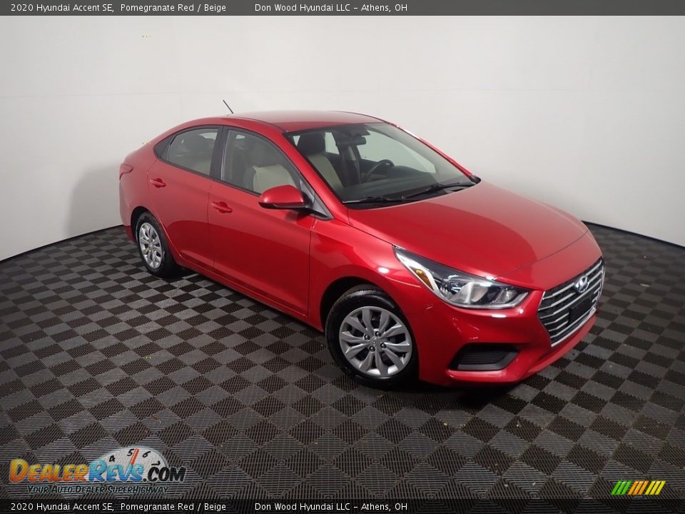 2020 Hyundai Accent SE Pomegranate Red / Beige Photo #3