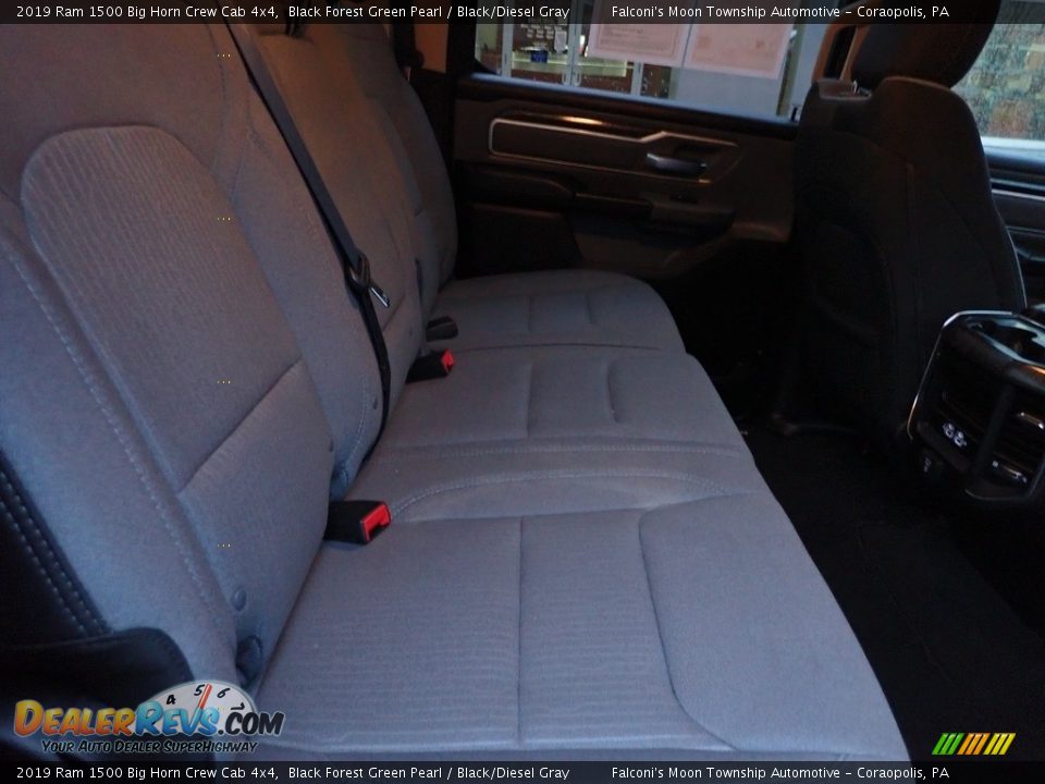 2019 Ram 1500 Big Horn Crew Cab 4x4 Black Forest Green Pearl / Black/Diesel Gray Photo #14