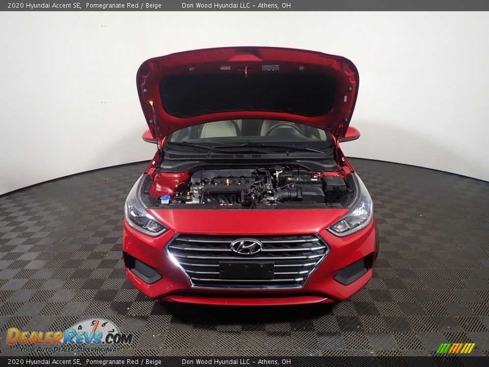 2020 Hyundai Accent SE Pomegranate Red / Beige Photo #6