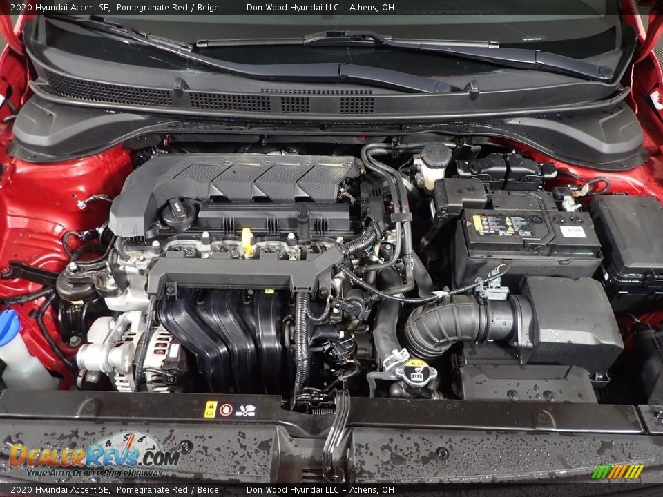 2020 Hyundai Accent SE Pomegranate Red / Beige Photo #7