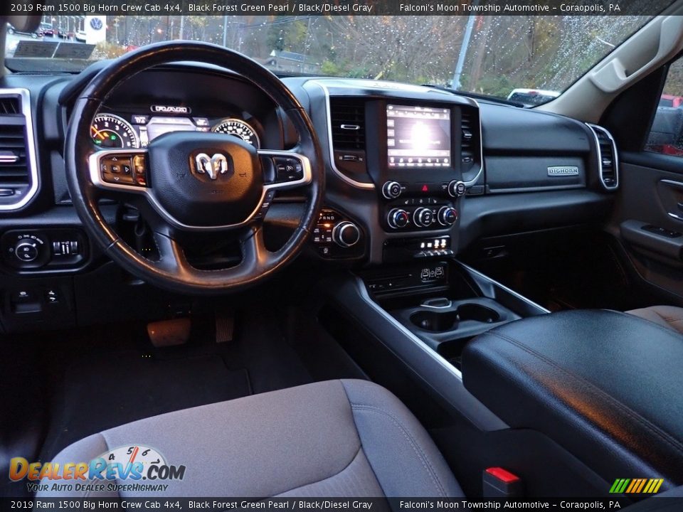 2019 Ram 1500 Big Horn Crew Cab 4x4 Black Forest Green Pearl / Black/Diesel Gray Photo #18