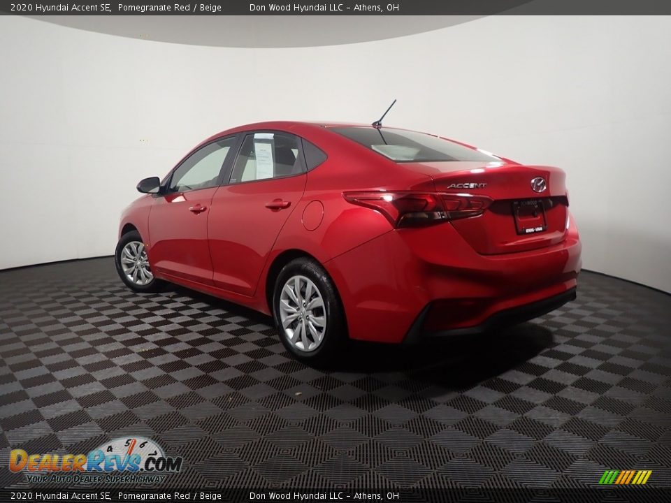 2020 Hyundai Accent SE Pomegranate Red / Beige Photo #11
