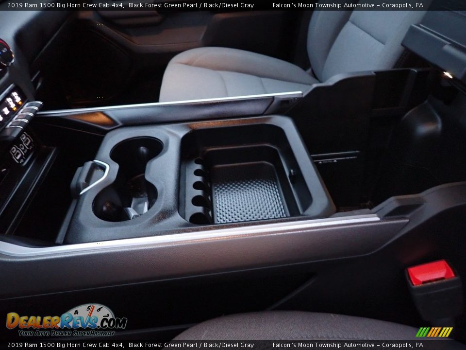 2019 Ram 1500 Big Horn Crew Cab 4x4 Black Forest Green Pearl / Black/Diesel Gray Photo #25