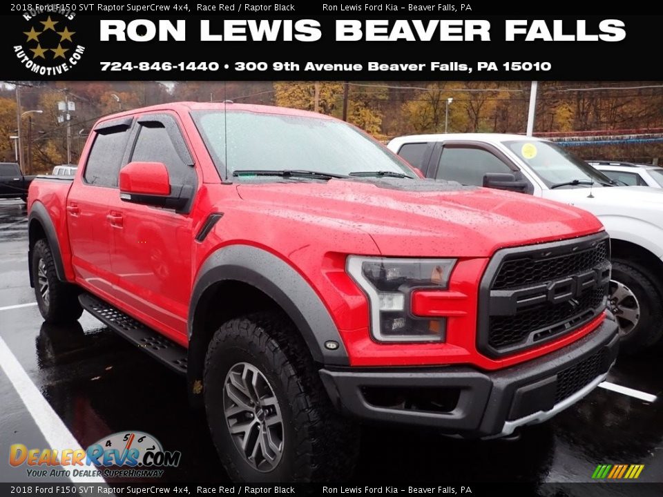 2018 Ford F150 SVT Raptor SuperCrew 4x4 Race Red / Raptor Black Photo #1