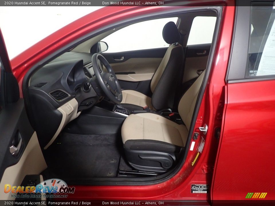 2020 Hyundai Accent SE Pomegranate Red / Beige Photo #22