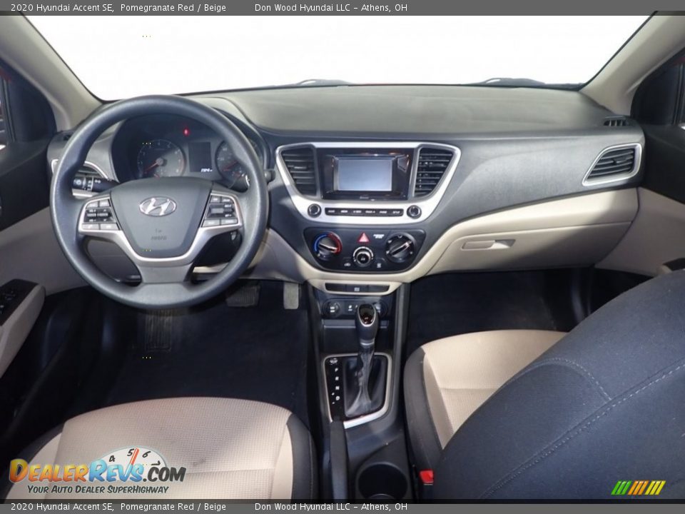 2020 Hyundai Accent SE Pomegranate Red / Beige Photo #24