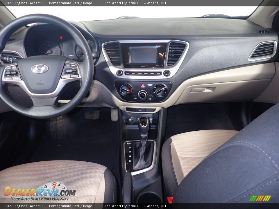 2020 Hyundai Accent SE Pomegranate Red / Beige Photo #25