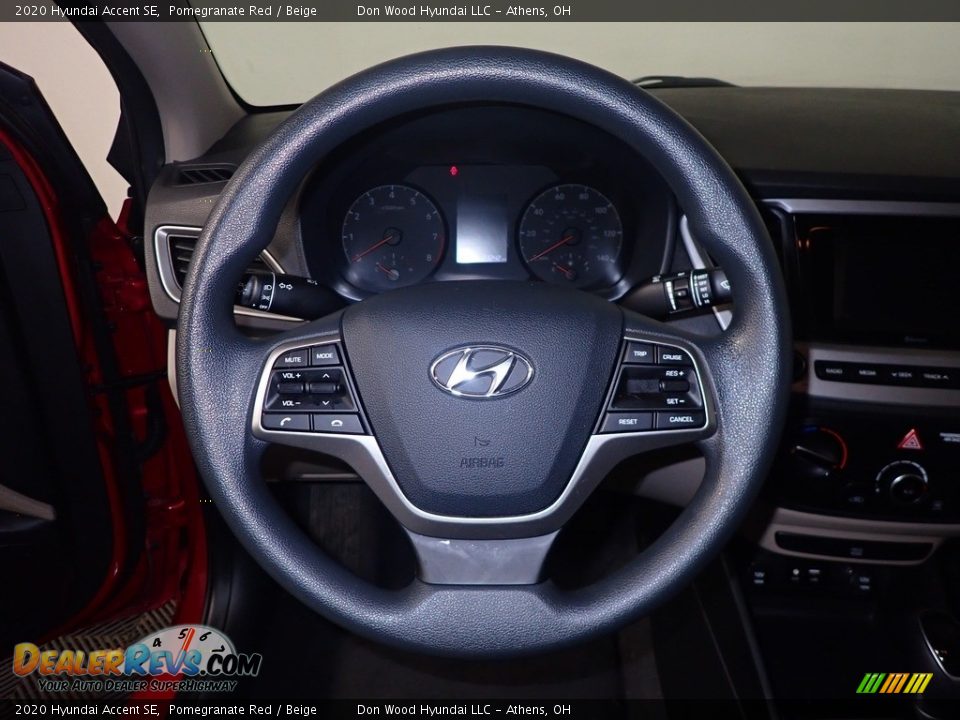 2020 Hyundai Accent SE Pomegranate Red / Beige Photo #27