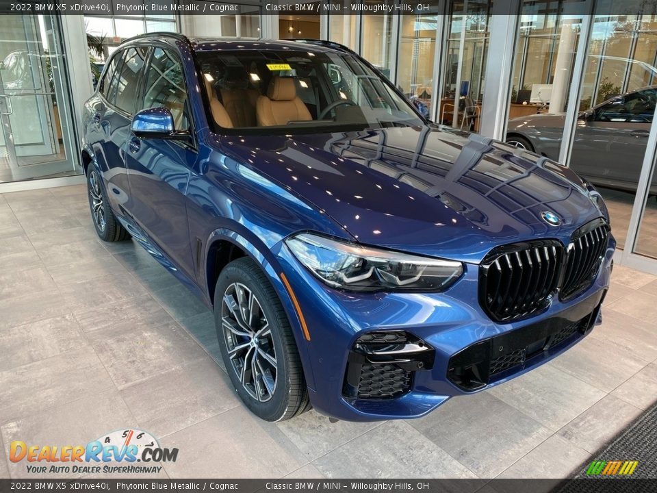 2022 BMW X5 xDrive40i Phytonic Blue Metallic / Cognac Photo #1