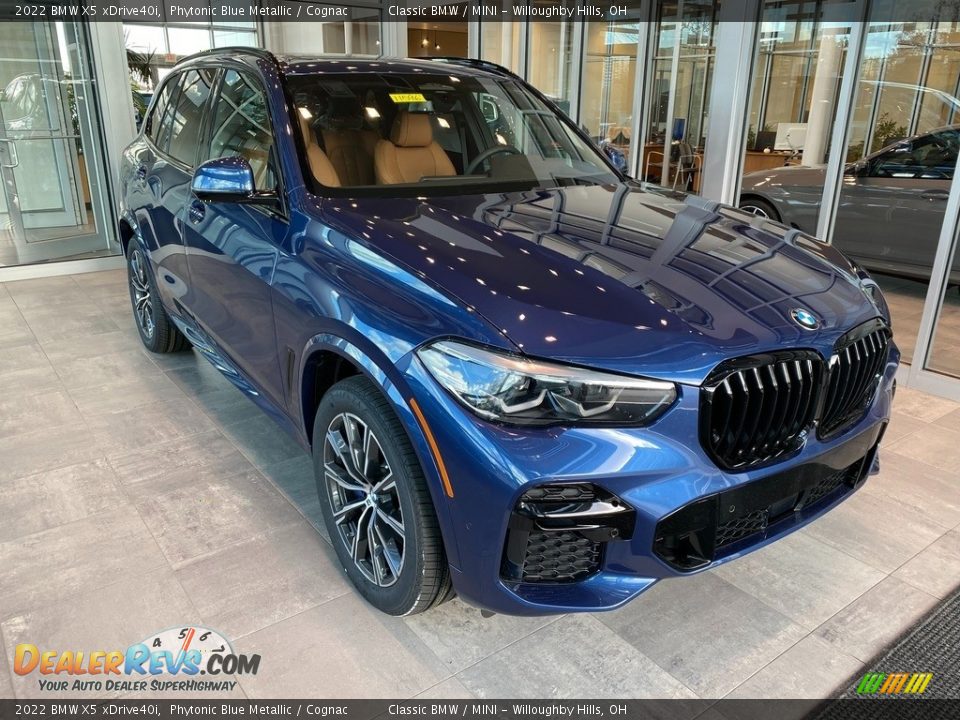 2022 BMW X5 xDrive40i Phytonic Blue Metallic / Cognac Photo #1