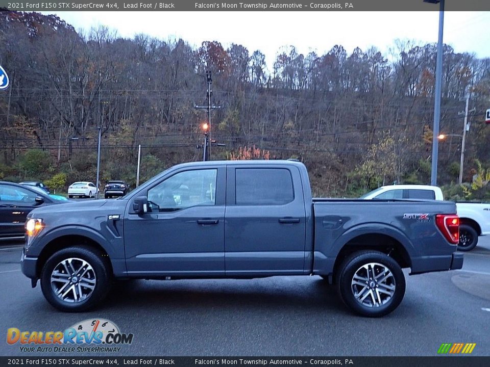 2021 Ford F150 STX SuperCrew 4x4 Lead Foot / Black Photo #5