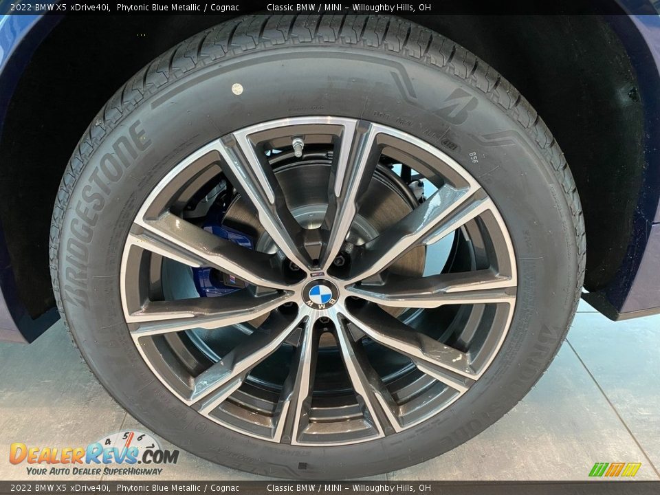 2022 BMW X5 xDrive40i Phytonic Blue Metallic / Cognac Photo #3