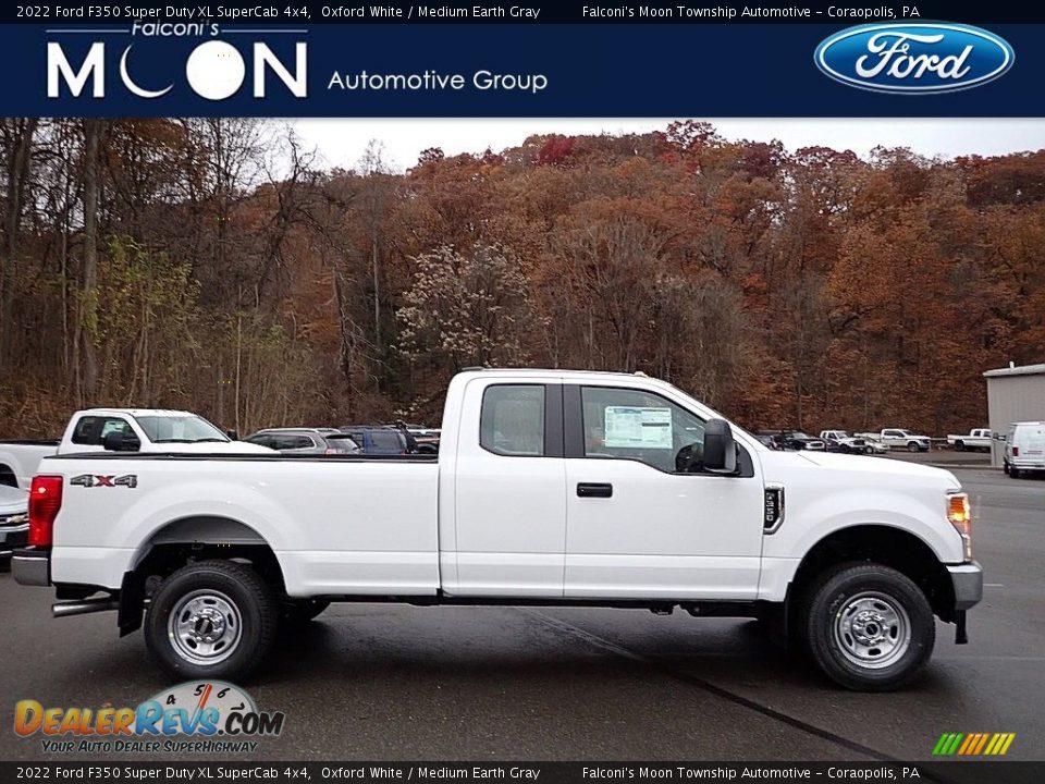 2022 Ford F350 Super Duty XL SuperCab 4x4 Oxford White / Medium Earth Gray Photo #1