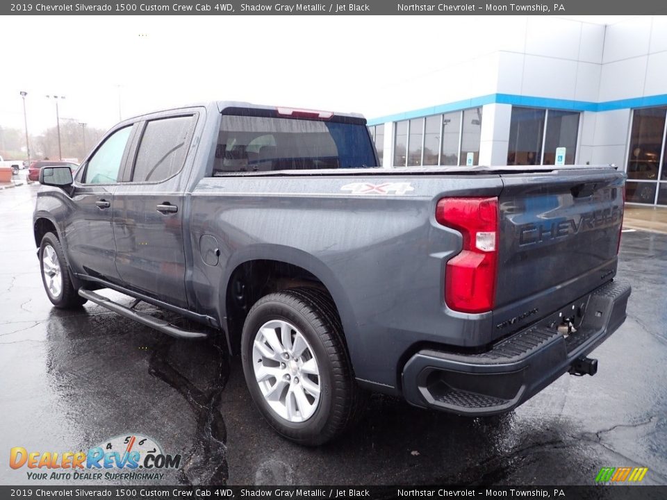 2019 Chevrolet Silverado 1500 Custom Crew Cab 4WD Shadow Gray Metallic / Jet Black Photo #4