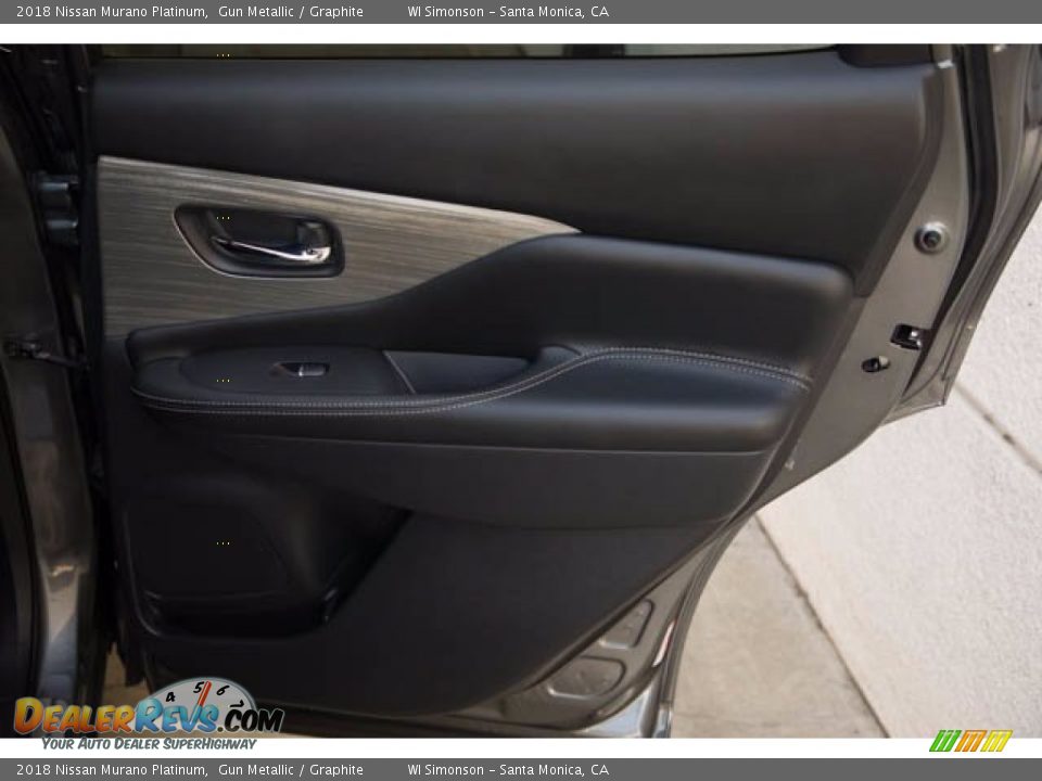 2018 Nissan Murano Platinum Gun Metallic / Graphite Photo #31