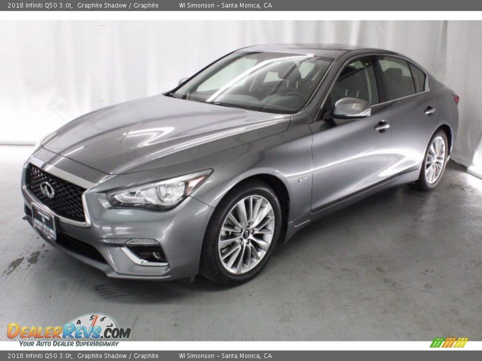 2018 Infiniti Q50 3.0t Graphite Shadow / Graphite Photo #3