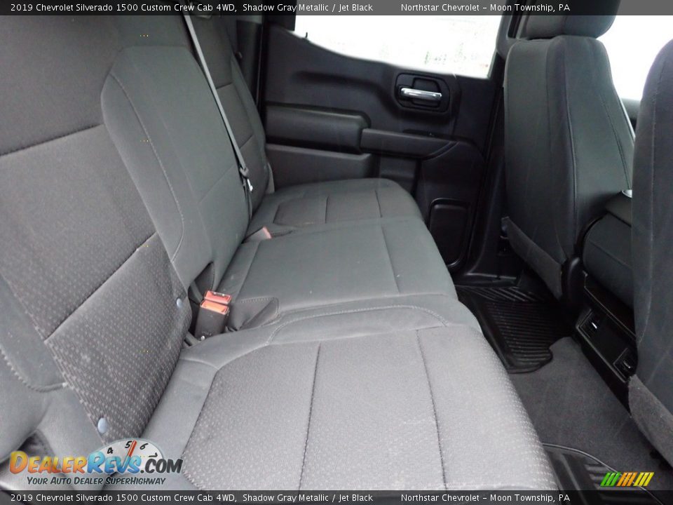 2019 Chevrolet Silverado 1500 Custom Crew Cab 4WD Shadow Gray Metallic / Jet Black Photo #17