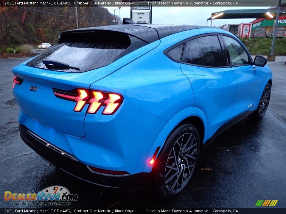 2021 Ford Mustang Mach-E GT eAWD Grabber Blue Metallic / Black Onyx Photo #2