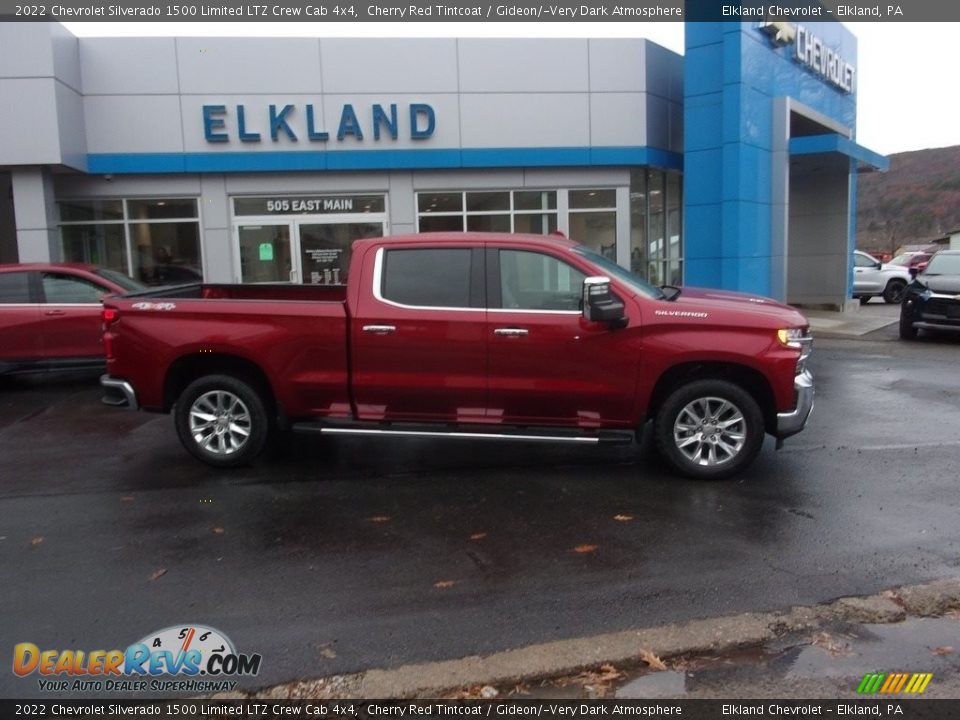 2022 Chevrolet Silverado 1500 Limited LTZ Crew Cab 4x4 Cherry Red Tintcoat / Gideon/­Very Dark Atmosphere Photo #3