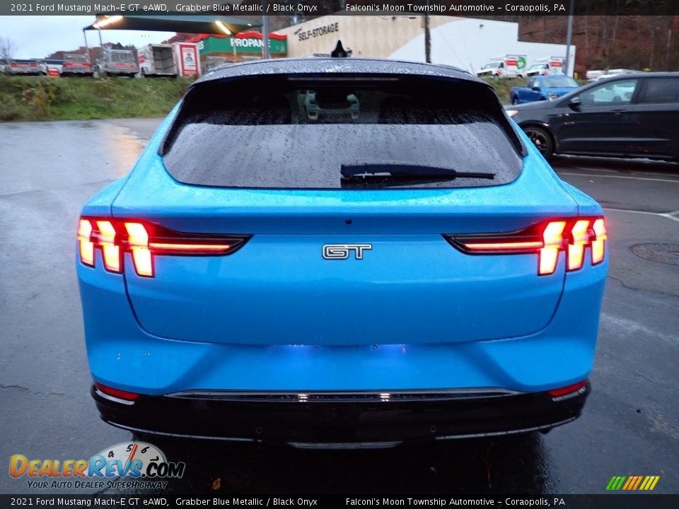 2021 Ford Mustang Mach-E GT eAWD Grabber Blue Metallic / Black Onyx Photo #3