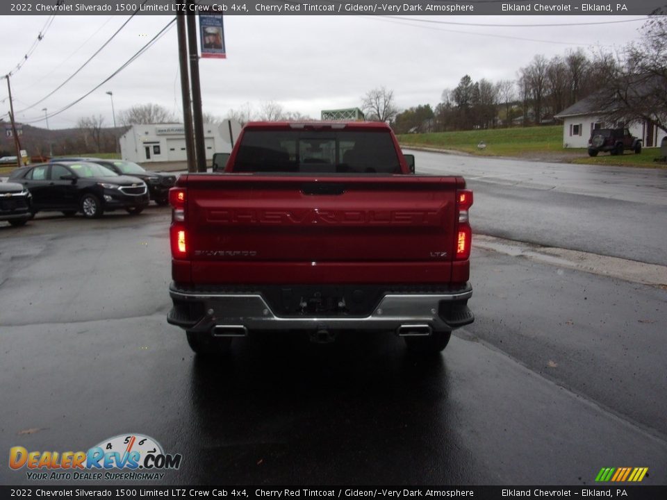 2022 Chevrolet Silverado 1500 Limited LTZ Crew Cab 4x4 Cherry Red Tintcoat / Gideon/­Very Dark Atmosphere Photo #5