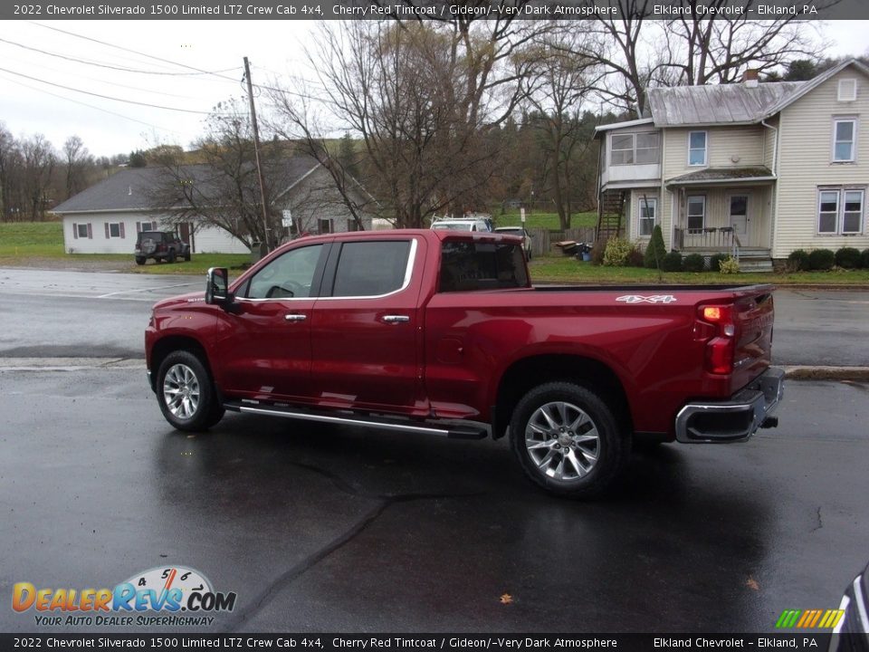 2022 Chevrolet Silverado 1500 Limited LTZ Crew Cab 4x4 Cherry Red Tintcoat / Gideon/­Very Dark Atmosphere Photo #6