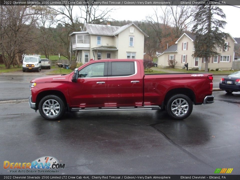 2022 Chevrolet Silverado 1500 Limited LTZ Crew Cab 4x4 Cherry Red Tintcoat / Gideon/­Very Dark Atmosphere Photo #7