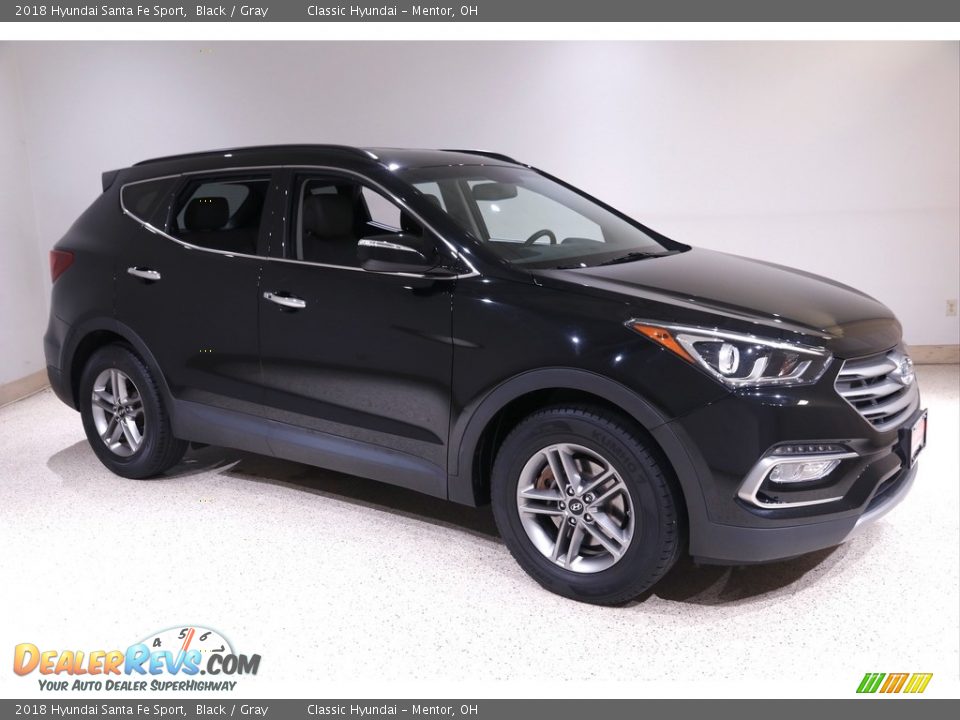 2018 Hyundai Santa Fe Sport Black / Gray Photo #1