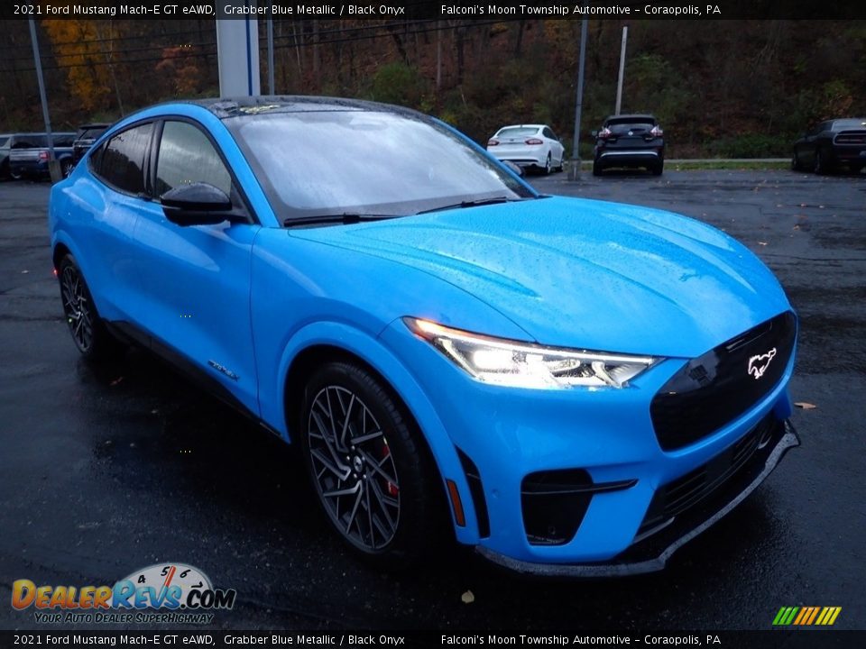 Grabber Blue Metallic 2021 Ford Mustang Mach-E GT eAWD Photo #9