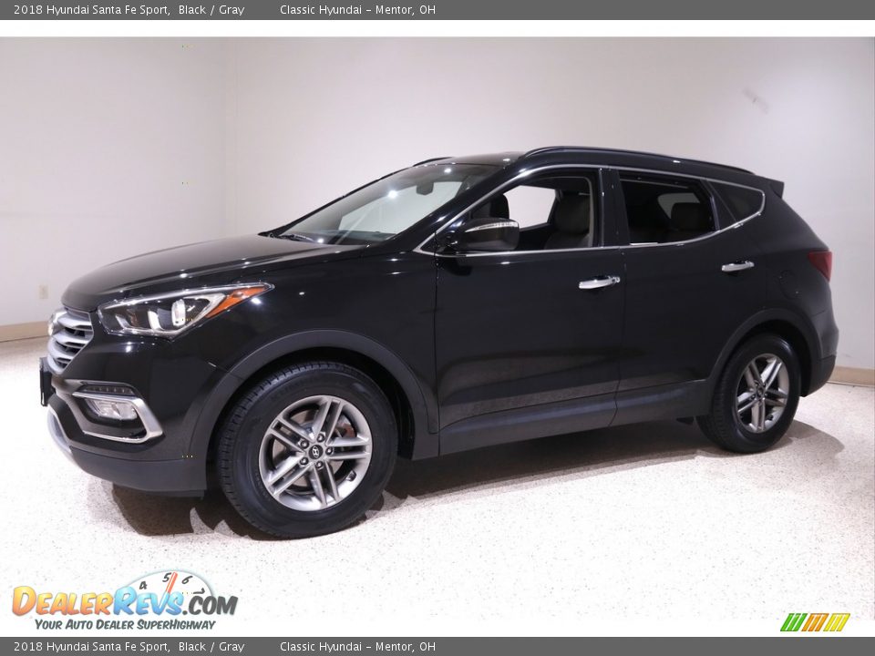2018 Hyundai Santa Fe Sport Black / Gray Photo #3